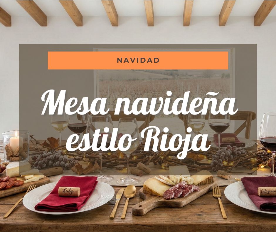 Cómo montar una mesa navideña estilo Rioja