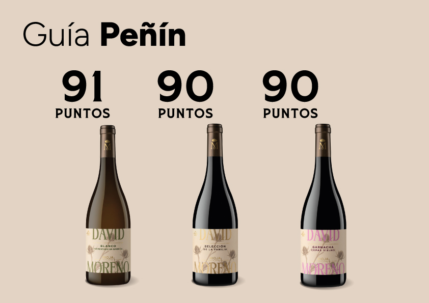 Tres vinos de Bodegas David Moreno superan los 90 puntos en la Guía Peñín